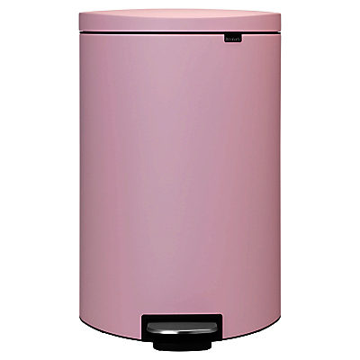 Brabantia FlatBack+ Pedal Bin, 40L Pink
